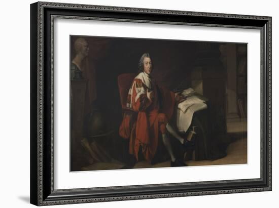 Portrait of William Pitt, Earl of Chatham, 1772 (Oil on Canvas)-Richard Brompton-Framed Giclee Print