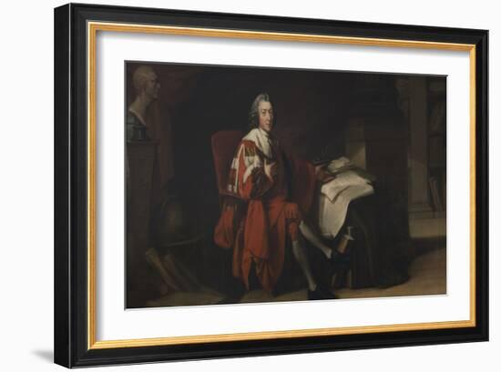 Portrait of William Pitt, Earl of Chatham, 1772 (Oil on Canvas)-Richard Brompton-Framed Giclee Print