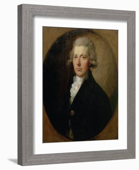 Portrait of William Pitt the Younger (1759-1806), C.1787-Thomas Gainsborough-Framed Giclee Print