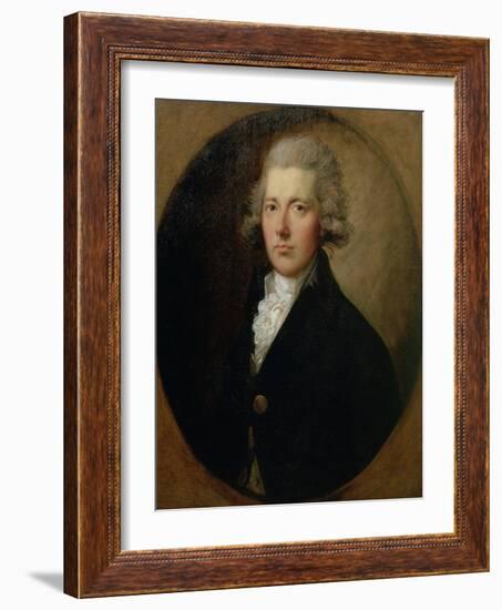 Portrait of William Pitt the Younger (1759-1806), C.1787-Thomas Gainsborough-Framed Giclee Print