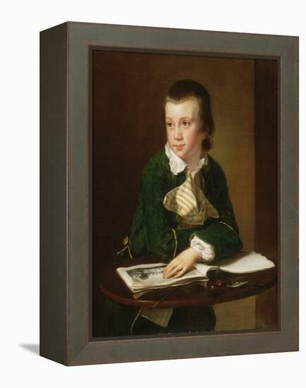 Portrait of William Rastall, C.1763 (Oil on Canvas)-Joseph Wright-Framed Premier Image Canvas