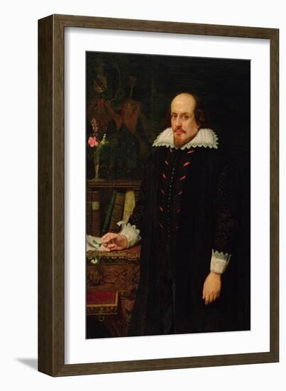 Portrait of William Shakespeare (1564-1616) 1849-Ford Madox Brown-Framed Giclee Print