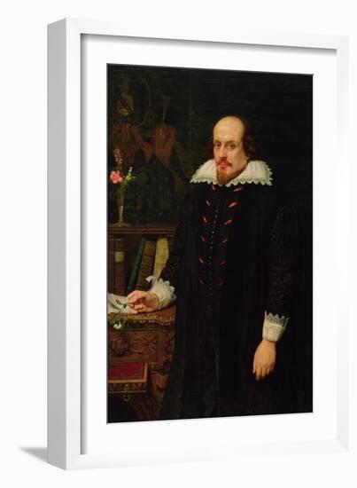 Portrait of William Shakespeare (1564-1616) 1849-Ford Madox Brown-Framed Giclee Print