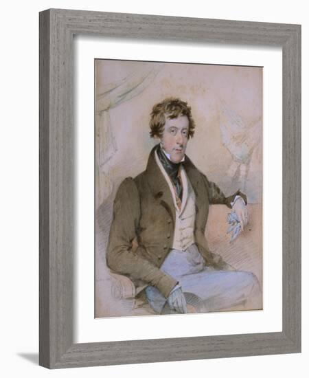 Portrait of William Spencer, 6th Duke of Devonshire, 1828-Octavius Oakley-Framed Giclee Print