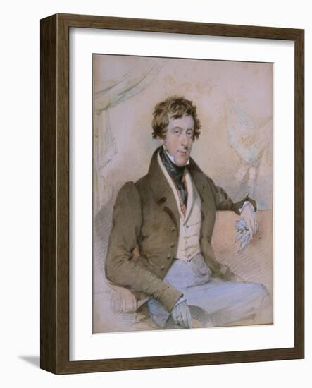 Portrait of William Spencer, 6th Duke of Devonshire, 1828-Octavius Oakley-Framed Giclee Print