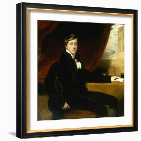 Portrait of William Spencer Cavendish, 6th Duke of Devonshire, 1811-Thomas Lawrence-Framed Giclee Print