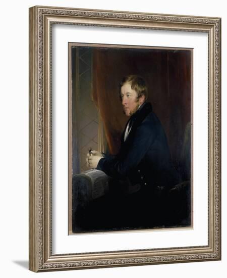 Portrait of William Spencer Cavendish, 6th Duke of Devonshire, 1831-32-Edwin Henry Landseer-Framed Giclee Print