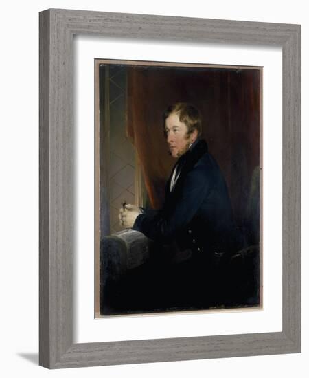 Portrait of William Spencer Cavendish, 6th Duke of Devonshire, 1831-32-Edwin Henry Landseer-Framed Giclee Print