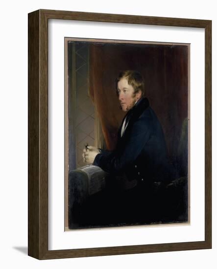 Portrait of William Spencer Cavendish, 6th Duke of Devonshire, 1831-32-Edwin Henry Landseer-Framed Giclee Print