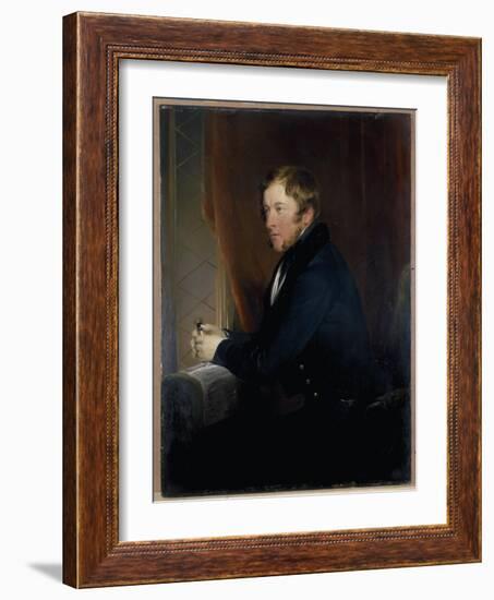 Portrait of William Spencer Cavendish, 6th Duke of Devonshire, 1831-32-Edwin Henry Landseer-Framed Giclee Print