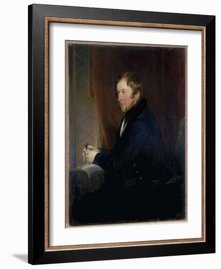 Portrait of William Spencer Cavendish, 6th Duke of Devonshire, 1831-32-Edwin Henry Landseer-Framed Giclee Print