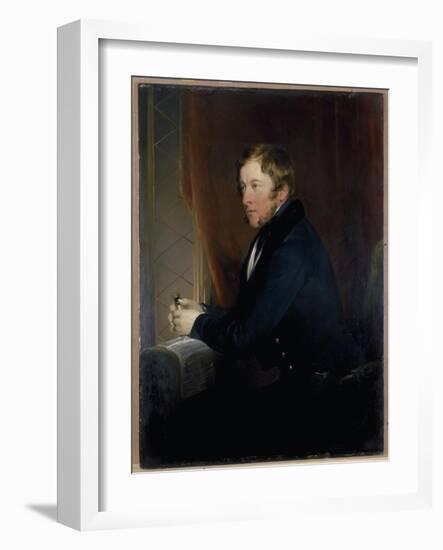 Portrait of William Spencer Cavendish, 6th Duke of Devonshire, 1831-32-Edwin Henry Landseer-Framed Giclee Print