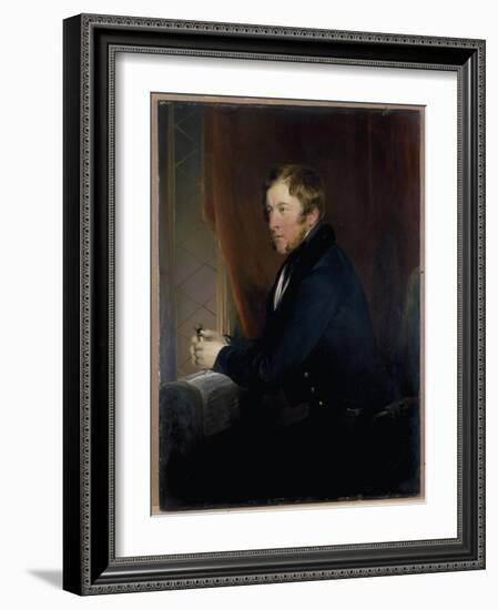 Portrait of William Spencer Cavendish, 6th Duke of Devonshire, 1831-32-Edwin Henry Landseer-Framed Giclee Print