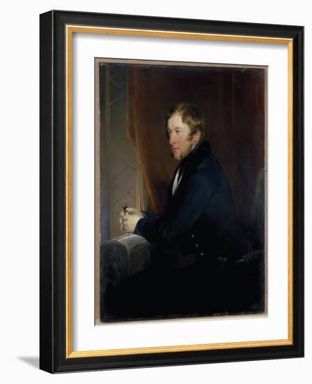 Portrait of William Spencer Cavendish, 6th Duke of Devonshire, 1831-32-Edwin Henry Landseer-Framed Giclee Print