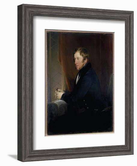 Portrait of William Spencer Cavendish, 6th Duke of Devonshire, 1831-32-Edwin Henry Landseer-Framed Giclee Print