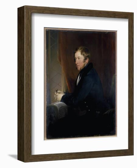 Portrait of William Spencer Cavendish, 6th Duke of Devonshire, 1831-32-Edwin Henry Landseer-Framed Giclee Print