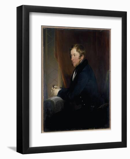 Portrait of William Spencer Cavendish, 6th Duke of Devonshire, 1831-32-Edwin Henry Landseer-Framed Giclee Print