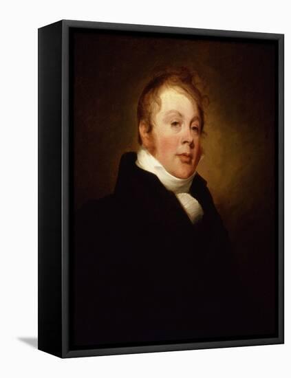 Portrait of William Warren, 1808-Thomas Sully-Framed Premier Image Canvas