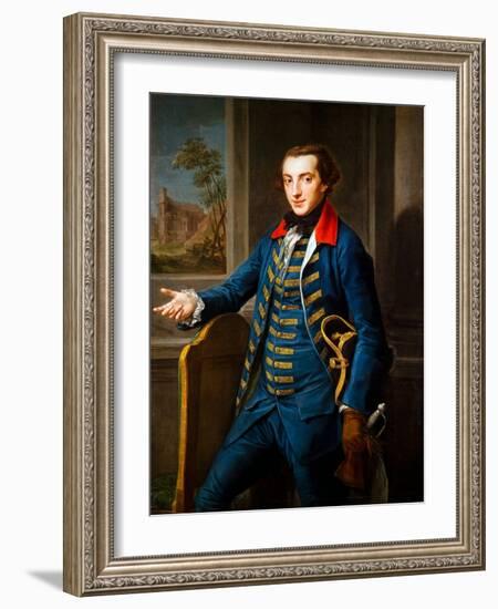 Portrait of William Weddell, 18Th Century (Oil on Canvas)-Pompeo Girolamo Batoni-Framed Giclee Print