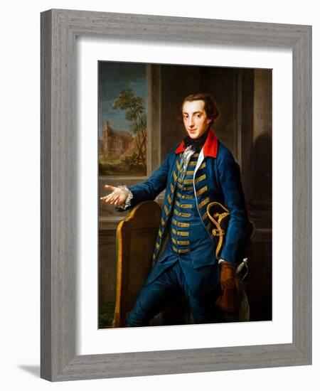 Portrait of William Weddell, 18Th Century (Oil on Canvas)-Pompeo Girolamo Batoni-Framed Giclee Print