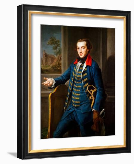 Portrait of William Weddell, 18Th Century (Oil on Canvas)-Pompeo Girolamo Batoni-Framed Giclee Print