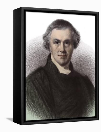 Portrait of William Whewell (1794-1866), British philosopher and historian-French School-Framed Premier Image Canvas