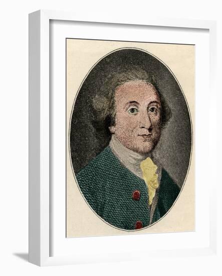 Portrait of William Whitehead (English poet) (1715-1785)-French School-Framed Giclee Print