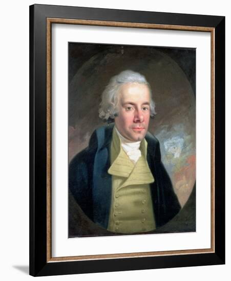 Portrait of William Wilberforce (1759-1833), 1794-Anton Hickel-Framed Giclee Print