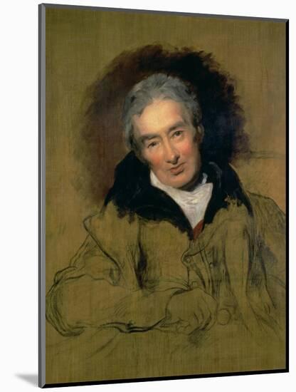Portrait of William Wilberforce (1759-1833) 1828-Thomas Lawrence-Mounted Premium Giclee Print