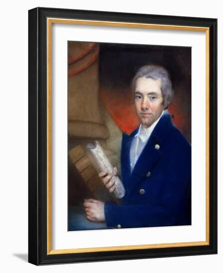 Portrait of William Wilberforce (1759-1833) by William Lane (1746-1819)-John Russell-Framed Giclee Print