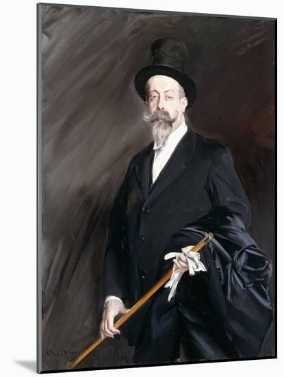 Portrait of Willy, the Writer, Henri Gauthier-Villars-Giovanni Boldini-Mounted Giclee Print