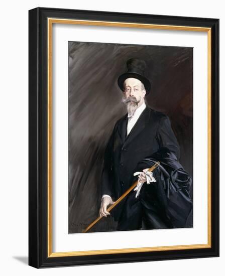 Portrait of Willy, the Writer, Henri Gauthier-Villars-Giovanni Boldini-Framed Giclee Print