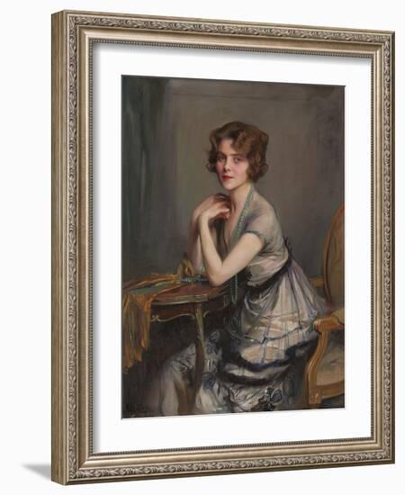 Portrait of Winnie Melville, Mrs, 1920-Philip Alexius De Laszlo-Framed Giclee Print