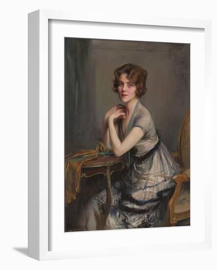 Portrait of Winnie Melville, Mrs, 1920-Philip Alexius De Laszlo-Framed Giclee Print