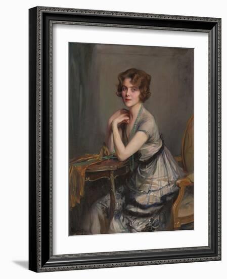 Portrait of Winnie Melville, Mrs, 1920-Philip Alexius De Laszlo-Framed Giclee Print