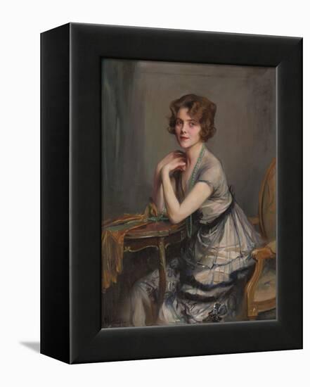 Portrait of Winnie Melville, Mrs, 1920-Philip Alexius De Laszlo-Framed Premier Image Canvas