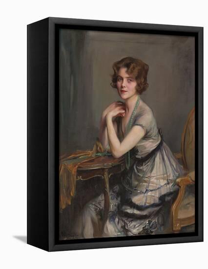 Portrait of Winnie Melville, Mrs, 1920-Philip Alexius De Laszlo-Framed Premier Image Canvas