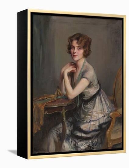 Portrait of Winnie Melville, Mrs, 1920-Philip Alexius De Laszlo-Framed Premier Image Canvas