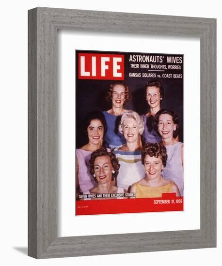 Portrait of Wives of Projest Mercury Astronauts, September 21, 1959-Ralph Morse-Framed Photographic Print