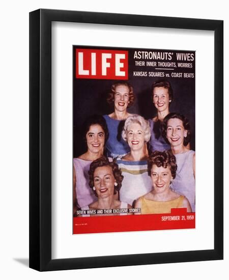 Portrait of Wives of Projest Mercury Astronauts, September 21, 1959-Ralph Morse-Framed Photographic Print