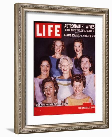 Portrait of Wives of Projest Mercury Astronauts, September 21, 1959-Ralph Morse-Framed Photographic Print