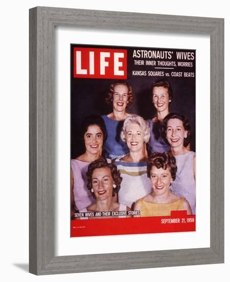 Portrait of Wives of Projest Mercury Astronauts, September 21, 1959-Ralph Morse-Framed Photographic Print