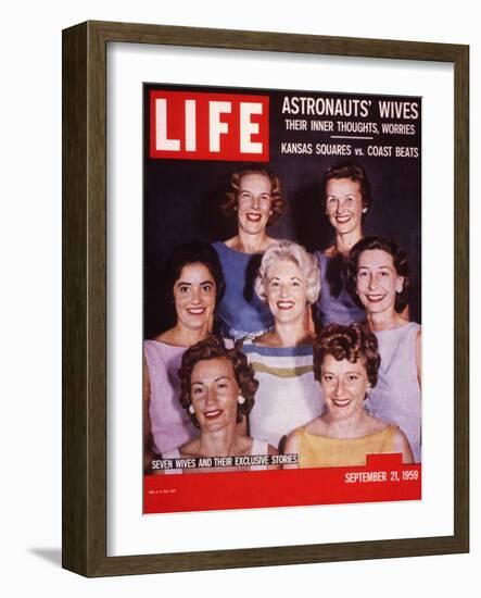 Portrait of Wives of Projest Mercury Astronauts, September 21, 1959-Ralph Morse-Framed Photographic Print