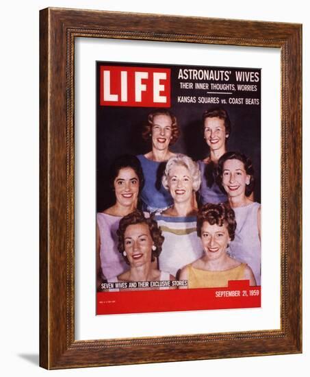 Portrait of Wives of Projest Mercury Astronauts, September 21, 1959-Ralph Morse-Framed Photographic Print