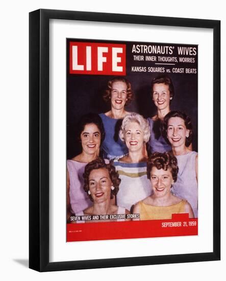 Portrait of Wives of Projest Mercury Astronauts, September 21, 1959-Ralph Morse-Framed Photographic Print