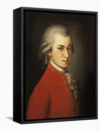 Portrait of Wolfgang Amadeus Mozart by Barbara Krafft-null-Framed Premier Image Canvas