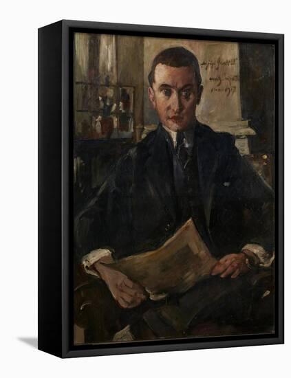 Portrait of Wolfgang Gurlitt-Lovis Corinth-Framed Premier Image Canvas