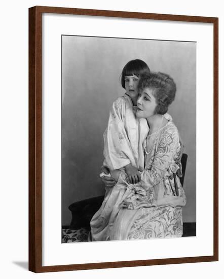Portrait of Woman and Daughter-null-Framed Photo