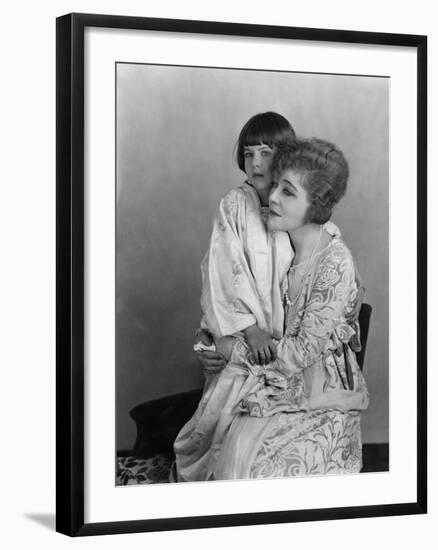 Portrait of Woman and Daughter-null-Framed Photo