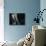 Portrait of Woman Sitting Near Window at Night-null-Photo displayed on a wall